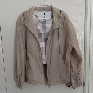 Avia Women's Light Beige Jacket and Checkered Top